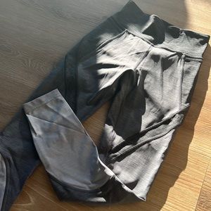 Lululemon grey color block leggings